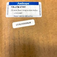 AmScope SM-1TN-V203, trinokulares Zoom-Inspektionsmikroskop, 7-45x Vergrößerung, für Industrieanwendungen