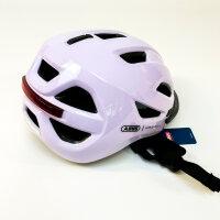 ABUS Urban-I 4.0 Fahrradhelm L (57–61 cm), wiederaufladbares LED-Rücklicht, 2 Modi, violett, für Jugendliche & Erwachsene