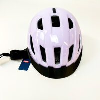 ABUS Urban-I 4.0 Fahrradhelm L (57–61 cm), wiederaufladbares LED-Rücklicht, 2 Modi, violett, für Jugendliche & Erwachsene