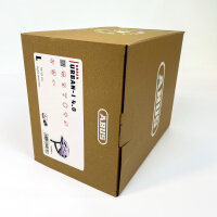 ABUS Urban-I 4.0 Fahrradhelm L (57–61 cm), wiederaufladbares LED-Rücklicht, 2 Modi, violett, für Jugendliche & Erwachsene