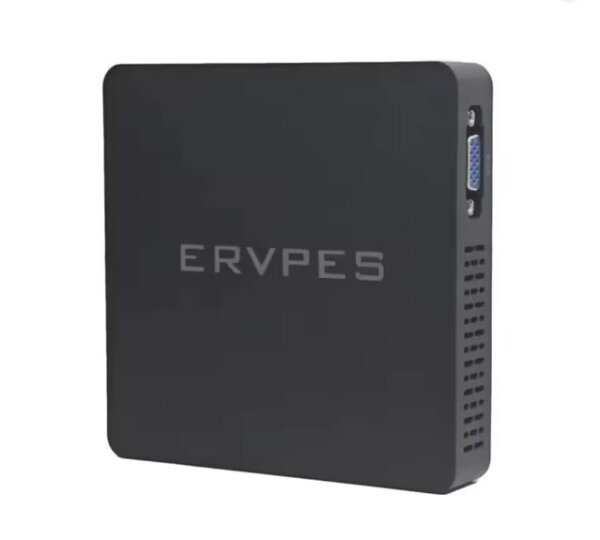 ERVPES B20E Mini-PC, Intel Pentium 6500Y, 8GB RAM, 128GB SSD, kompakt, schwarz