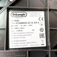 DeLonghi Eletta Explore ECAM452.67.G Kaffeevollautomat, 1450W, LatteCrema Milchsystem, 50 Getränke, Cold Brew Funktion, Touchdisplay, dunkelgrau