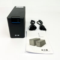 Eaton 5E700I USV, 700 VA/360 W, Line-Interaktiv, 220–240 V, 50/60 Hz, Überspannungsschutz, LCD-Anzeige