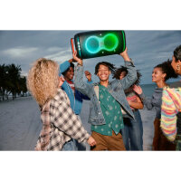 JBL PartyBox Club 120, tragbarer Bluetooth-Lautsprecher, mit Lichteffekten, Mikrofoneingang, Akku, schwarz