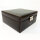 Friedrich23 Uhrenbox 20069-3, für 6 Uhren, abschließbar, braun, Fein-Synthetik, elegantes Design
