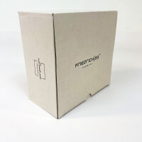 Friedrich23 Uhrenbox 20114-2, Glasdeckel, 6 Uhren, Schwarz, Feinsynthetik, elegantes Design