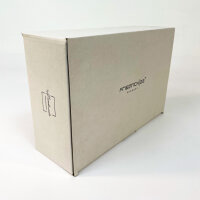 Friedrich23 Uhrenbox 20013-2, Glasdeckel, 10 Uhren, Schwarz, Feinsynthetik, elegantes Design
