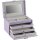 Friedrich23 Jolie jewelry box 23256-56, lockable, cross-scar design, fine synthetic material, lavender