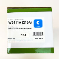Tonerkartusche 002-01-S2411A, Cyan, kompatibel mit HP Color LaserJet Pro MFP M182/M183, ersetzt W2411A (216A), 10491