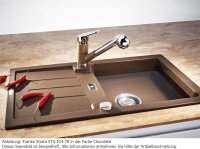 Franke Strata STG61C-ST Einbauspüle, Fragranit DuraKleen Plus, steingrau, reversibel, Modell 114.0303.116