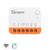 SONOFF MINIR4, 4er-Set, WLAN-Smart-Schalter, Mini-Format, App-Steuerung, Sprachassistent-kompatibel, einfache Installation