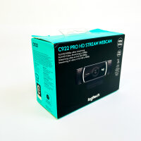 Logitech C922 PRO Webcam, Full HD 1080p, Autofocus, 78° field of view, USB, H.264, incl. tripod