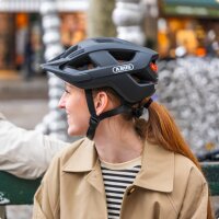 ABUS Bicycle Helmet 3.0 LED, City Helmet with Integrated Rear Light, Sporty, Size 58-62 cm, Unisex