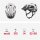 ABUS Aduro 3.0 LED bicycle helmet, Polar White, size M (52–58 cm), with integrated rear light, unisex, safe and comfortable