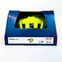 ABUS Aduro 3.0 LED Fahrradhelm, Signalgelb, Größe M (52–58 cm), mit integriertem Rücklicht, für Damen und Herren