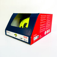 ABUS Aduro 3.0 LED Fahrradhelm, Signalgelb, Größe M (52–58 cm), mit integriertem Rücklicht, für Damen und Herren
