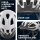 ABUS Aduro 3.0 LED Fahrradhelm, Größe L (58–62 cm), Polar White, mit integriertem Rücklicht, Unisex