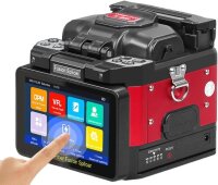 Comptyco A-80S Glasfaser-Spleißgerät, 6 Motoren, Touchscreen, 10 Sprachen, inkl. AUA-X5 Faserschneider