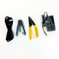 Comptyco A-80S Glasfaser-Spleißgerät, 6 Motoren, Touchscreen, 10 Sprachen, inkl. AUA-X5 Faserschneider