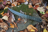 Williams SZO 001 fixed blade knife, designed by Josh Morgan, black handle, including sheath