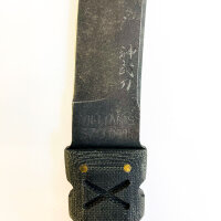 Williams SZO 001 fixed blade knife, designed by Josh Morgan, black handle, including sheath