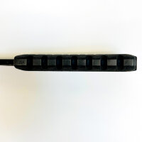 Williams SZO 001 fixed blade knife, designed by Josh Morgan, black handle, including sheath