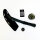 Williams SZO 001 fixed blade knife, designed by Josh Morgan, black handle, including sheath