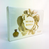 Moschus & Rosen Damen Eau de Parfum, 20 x 35 ml, natürliches Spray, blumig-moschus Duft, Set für Frauen