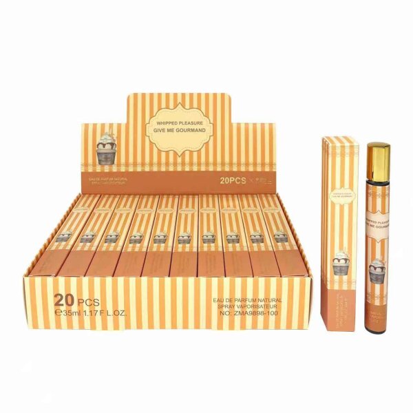 Mini-Schlagsahne-Sprays, Eau de Parfum für Damen, 20 Stück à 35 ml, natürliches Duftspray, handlich für unterwegs