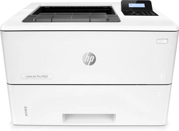 HP LaserJet Pro M501dn, Laser printer, Duplex, Network, Multi-purpose tray, White, Model J8H61A