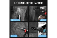 AT-RH2601 Akku-Schlagbohrschrauber, Brushless Rotary Hammer, SDS-Plus, 18–21V, 900W, Blau/Schwarz, ohne Akku/Ladegerät