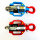 LudwigHook LH60A Funk-Lastenhaken-Set, 2-teilig, 25–2000 kg Tragkraft, inkl. Fernbedienung, Rot/Blau