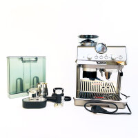 DeLonghi EC 9255.T Espressomaschine, integriertes Mahlwerk, Barista-Set, Cold-Brew, 8 Mahlgrade, 1550W, 15 bar, 3 Temperaturen, Titan