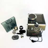 DeLonghi EC 9255.T Espressomaschine, integriertes Mahlwerk, Barista-Set, Cold-Brew, 8 Mahlgrade, 1550W, 15 bar, 3 Temperaturen, Titan