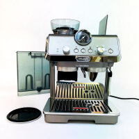 DeLonghi EC 9255.T Espressomaschine, integriertes Mahlwerk, Barista-Set, Cold-Brew, 8 Mahlgrade, 1550W, 15 bar, 3 Temperaturen, Titan