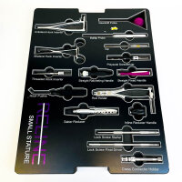 NuVasive RELINE Small Stature Demo Set, spinal implant system, including anatomical model and transport case