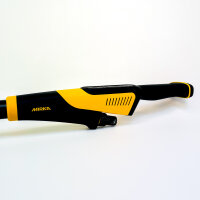 Mirka Leros 950 random orbital sander, 225 mm wall and ceiling sander, flexible 140° head, 4000–8000 rpm, for hard-to-reach areas, yellow/black