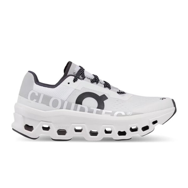 On Cloudmonster Damen-Sneaker, Größe 40 EU, weiß, atmungsaktiv, leichte Dämpfung, sportlicher Laufschuh