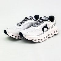 On Cloudmonster Damen-Sneaker, Größe 40 EU, weiß, atmungsaktiv, leichte Dämpfung, sportlicher Laufschuh