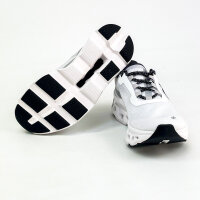 On Cloudmonster Damen-Sneaker, Größe 40 EU, weiß, atmungsaktiv, leichte Dämpfung, sportlicher Laufschuh