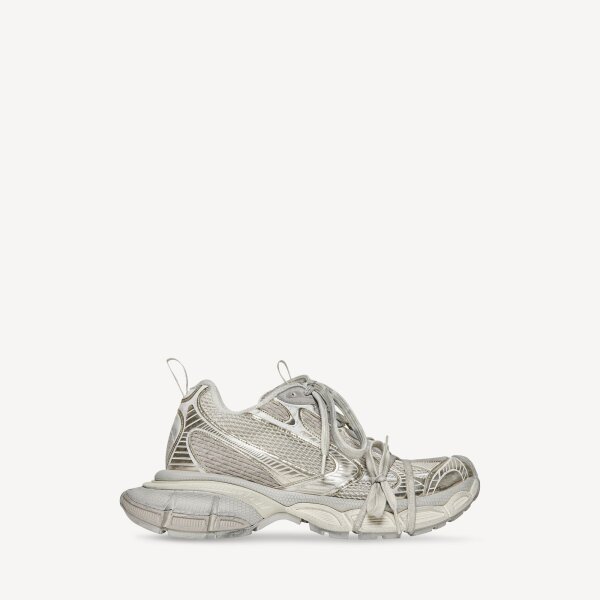 Balenciaga 3XL Herren-Sneaker, EU 40, hellbeige, Chunky-Design, Mesh-Leder-Mix, sportlich, Trend-Sneaker