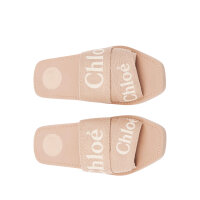 Chloe Woody mules, model CHC23U188EF6K0, size 38W, linen,...