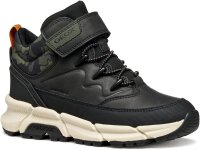 Geox Flexyper Plus ABX Junior, boys ankle boots, waterproof, breathable, Velcro closure, size 31, black/green