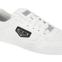 Philipp Plein Street King sneakers, low-top, white, size 42 EU, leather, logo details, sporty-elegant