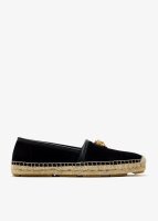 Versace Medusa espadrilles, calfskin, size 45, black with gold Versace details
