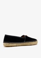 Versace Medusa espadrilles, calfskin, size 45, black with gold Versace details