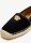 Versace Medusa espadrilles, calfskin, size 45, black with gold Versace details