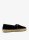 Versace Medusa espadrilles, calfskin, size 45, black with gold Versace details