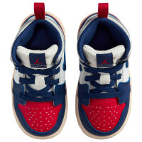Nike Jordan AJ1 Mid Baby-Sneaker, Größe 22 EU, sportlicher Klettverschluss, gepolsterter Einstieg, rutschfeste Sohle