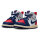Nike Jordan AJ1 Mid Baby-Sneaker, Größe 22 EU, sportlicher Klettverschluss, gepolsterter Einstieg, rutschfeste Sohle